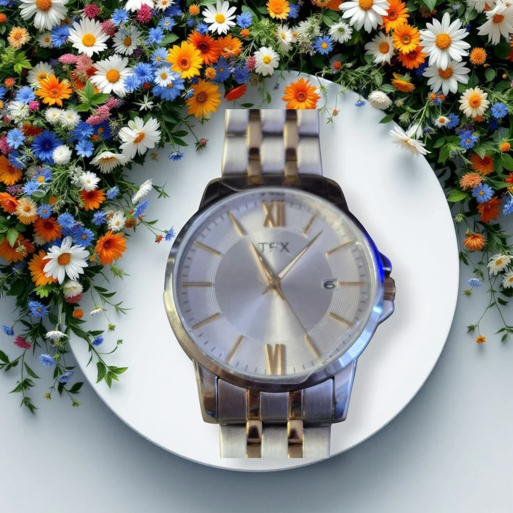 TFX by Bulova Mens Watch New Battery date feature Large‎ dial minimalist sharp